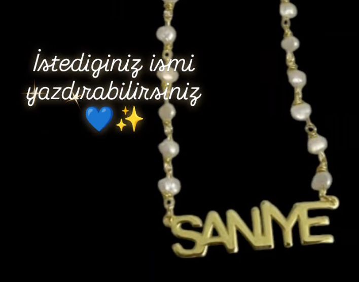 inci detaylı isim kolye