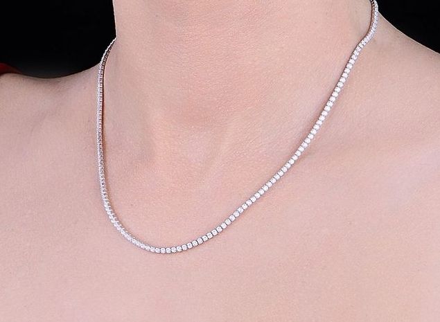 3 mm klasik full taşlı suyolu gerdanlık kolye 