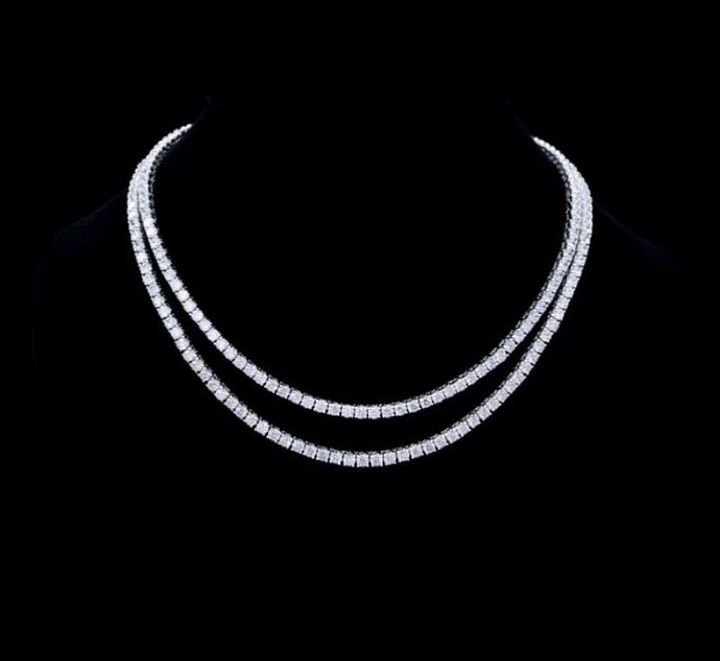 3 mm klasik full taşlı suyolu gerdanlık kolye 