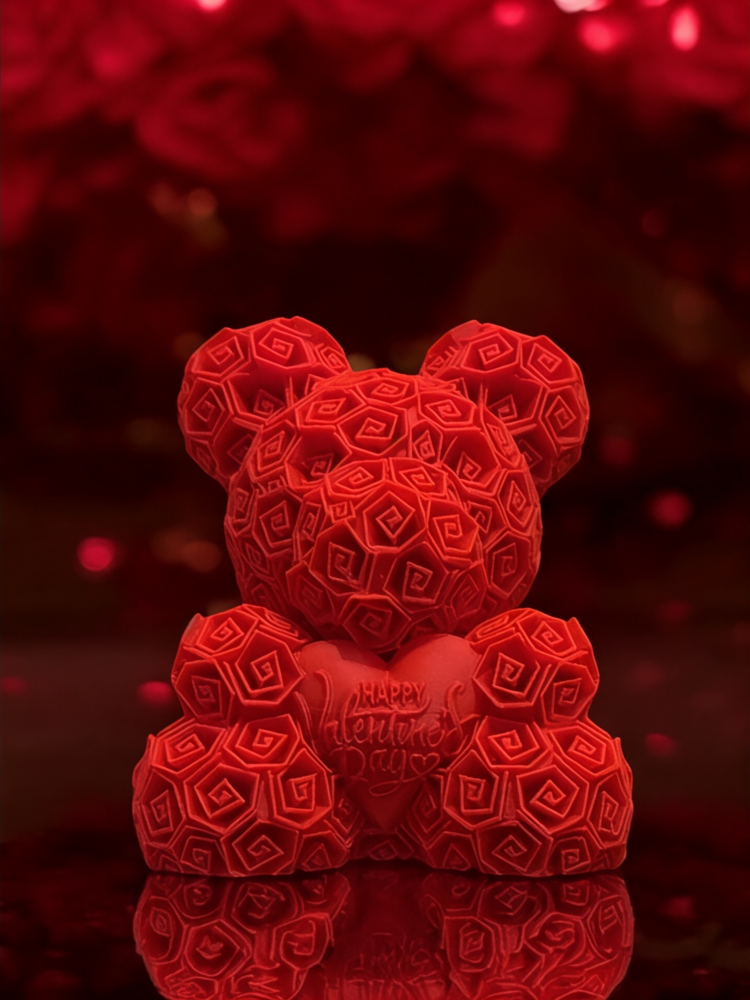 Sevgililer Günü İçin Rose Bear Aşk Ayıcık