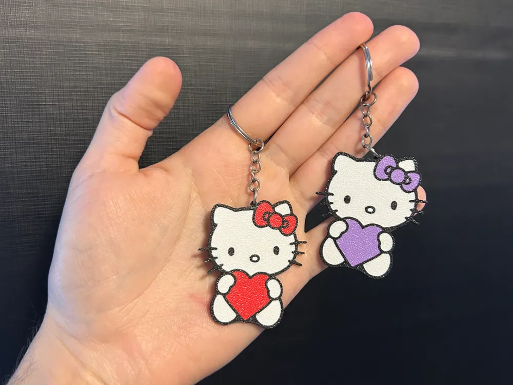 Hello Kitty Kalp Anahtarlık
