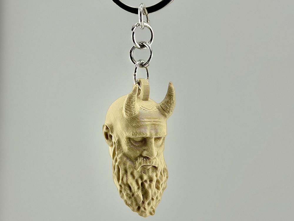 Mimir’s Head Keychain