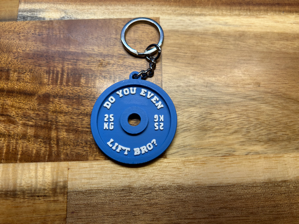 25 kg ağırlık Plaka Keychain