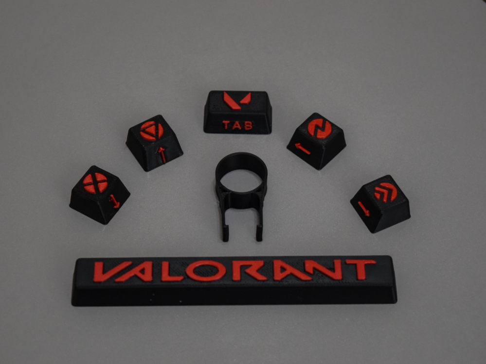 Valorant Keycap Seti – 3D Baskı ile Özel Tasarım