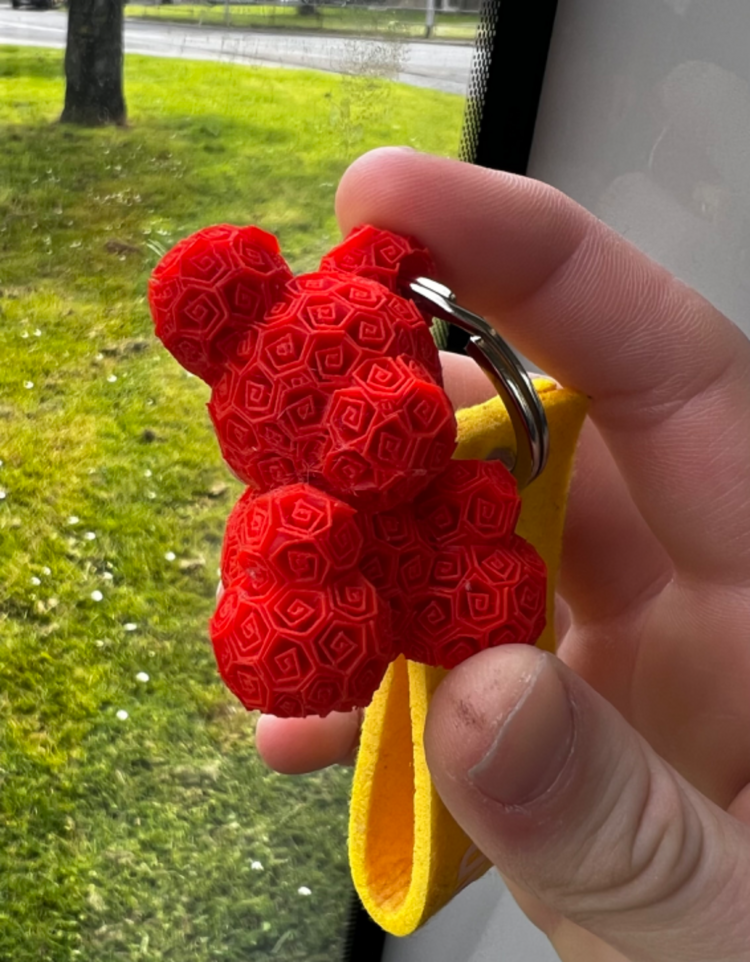 Rose Bear Keychain Edition
