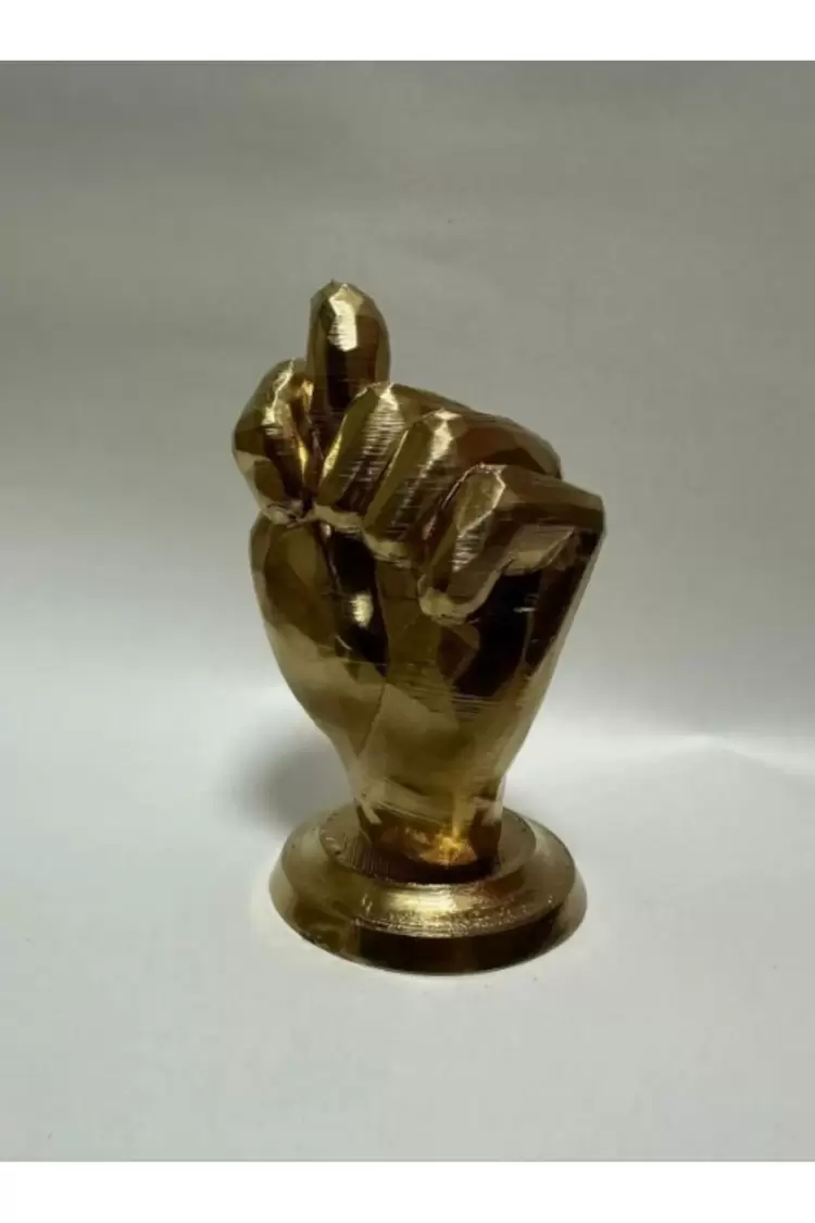 "Nah" Biblo Heykeli – Altın Renk, 11 cm