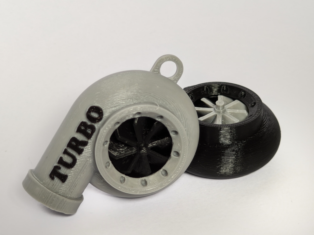 Spinning Turbo Keychain