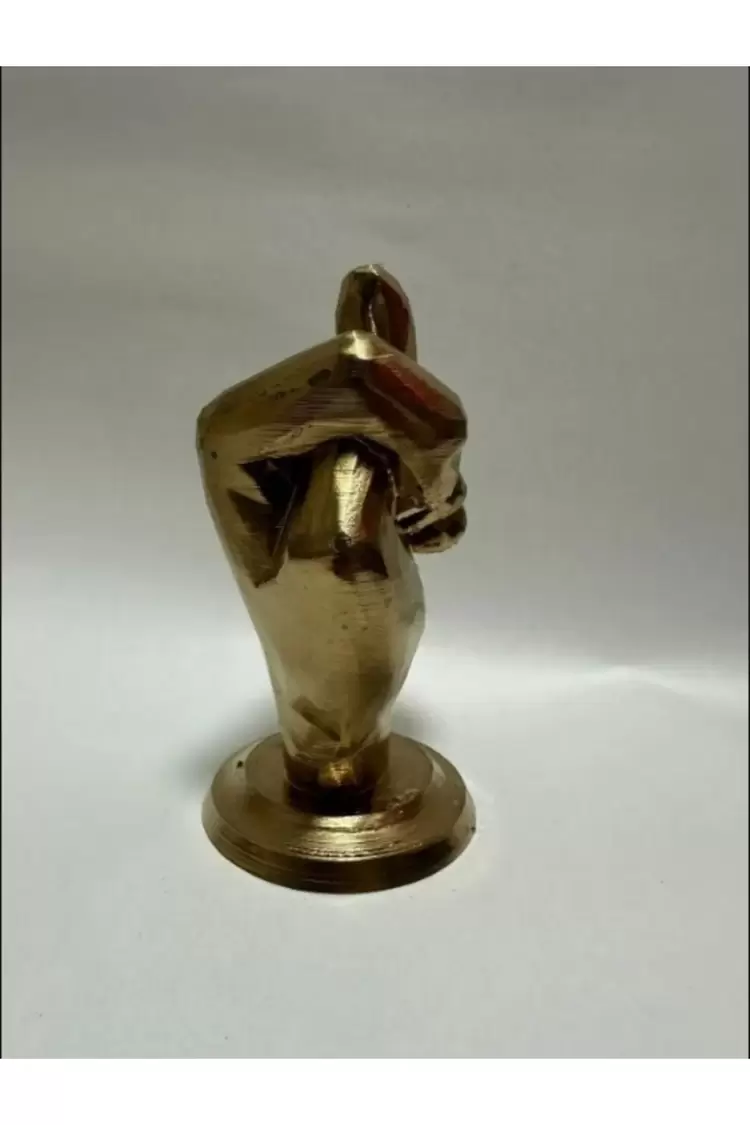 "Nah" Biblo Heykeli – Altın Renk, 11 cm