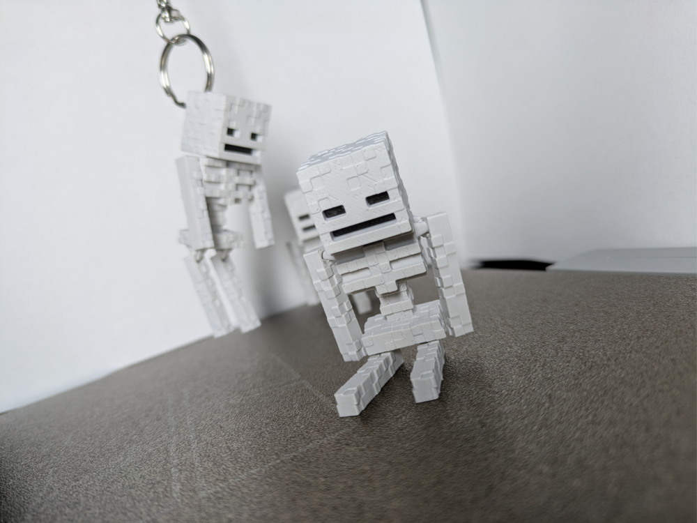 ☠️ Minecraft Skeleton Fidget Keychain