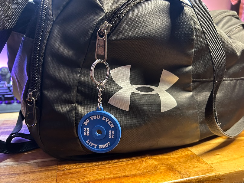 25 kg ağırlık Plaka Keychain