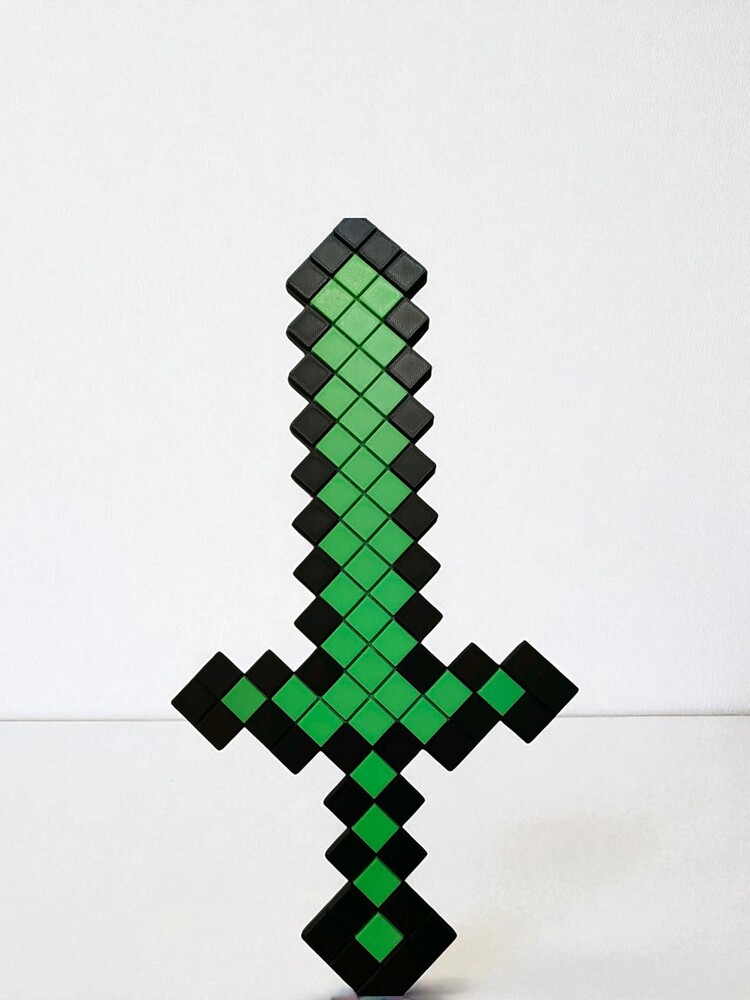 Minecraft Yeşil Kılıç – Green Sword | El Yapımı 3D Figür