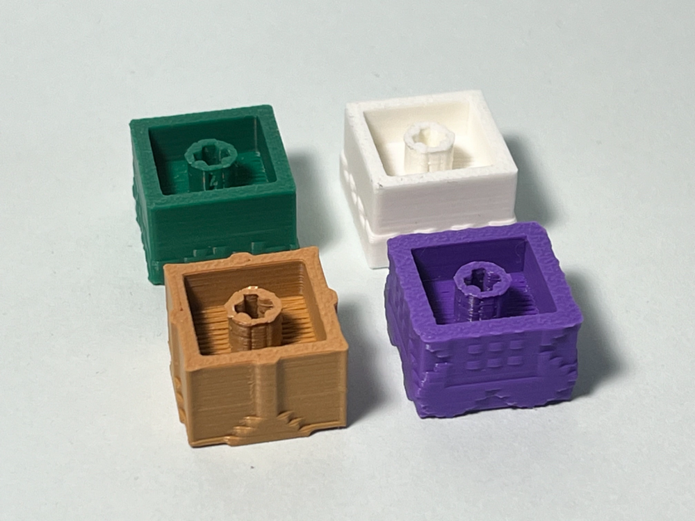 Minecraft Keycap Seti – 3D Baskı ile Özel Tasarım