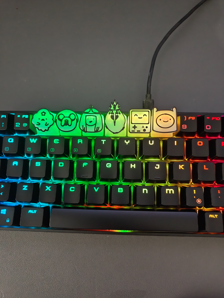 Adventure Time 3D Keycap Seti – Mekanik Klavye İçin Özel Tasarım