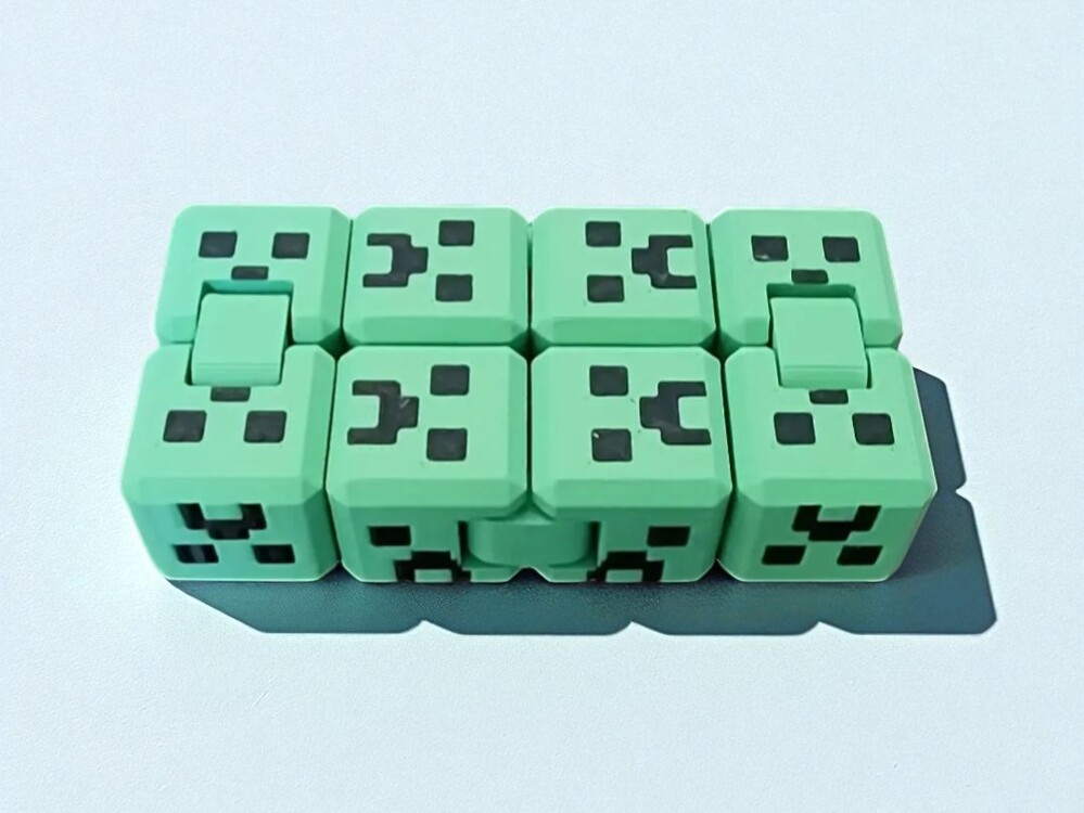 Minecraft Creeper Stres Küpü – 3D Blok Tasarım | El Yapımı Oyuncak