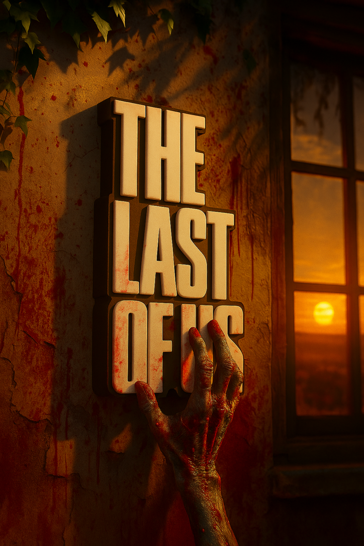 The Last of Us Logo Figür | 3D Baskılı Büyük Boy • 25 cm