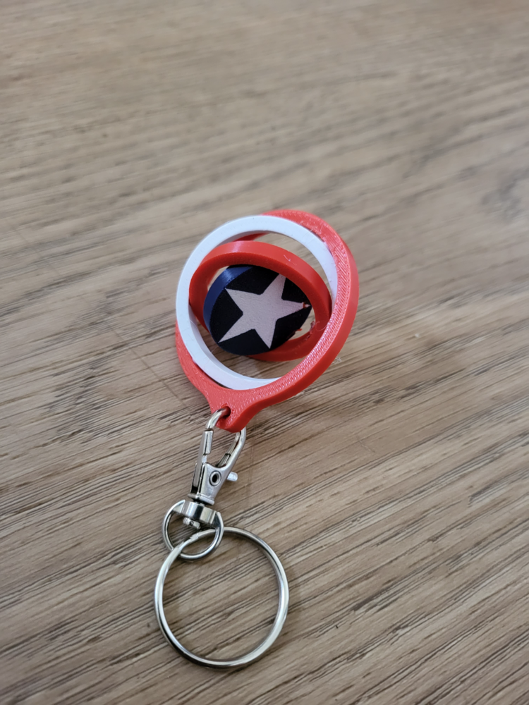 ️ Captain America Kalkan Keychain