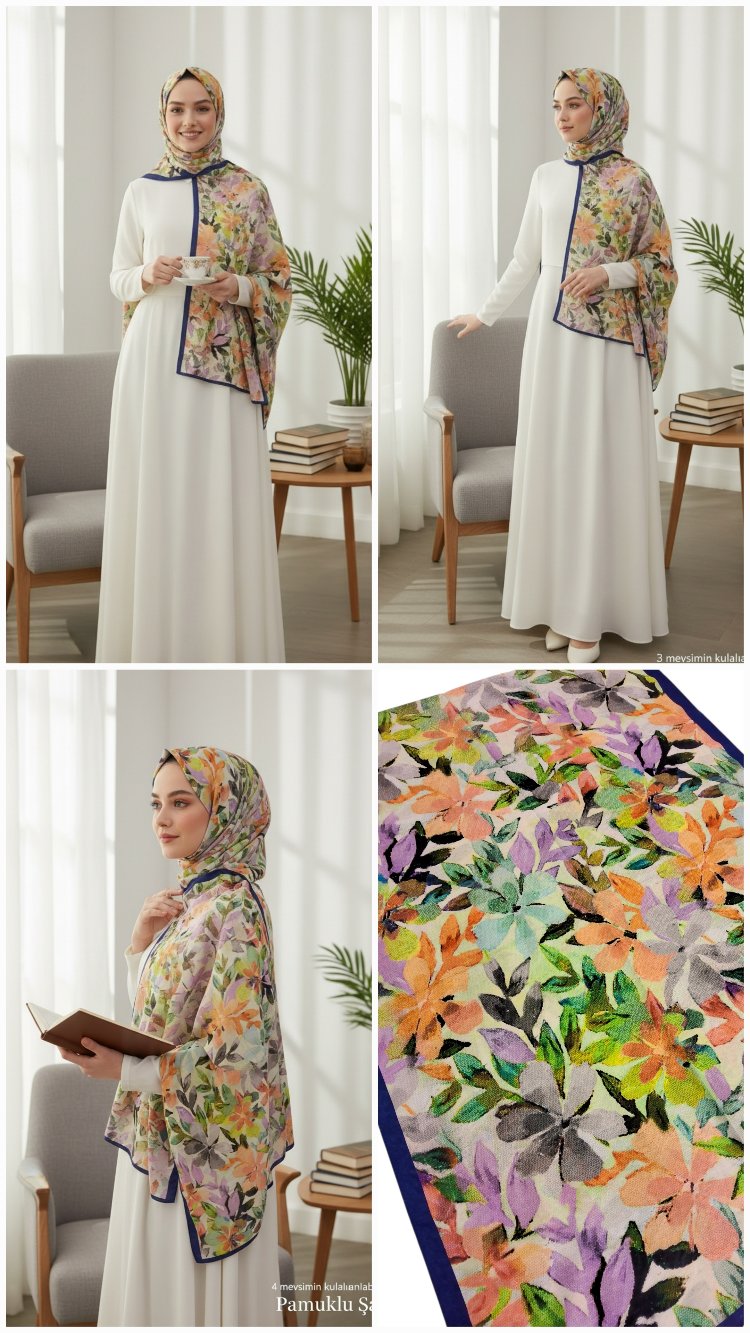 Ladure İpek Butik Şal 