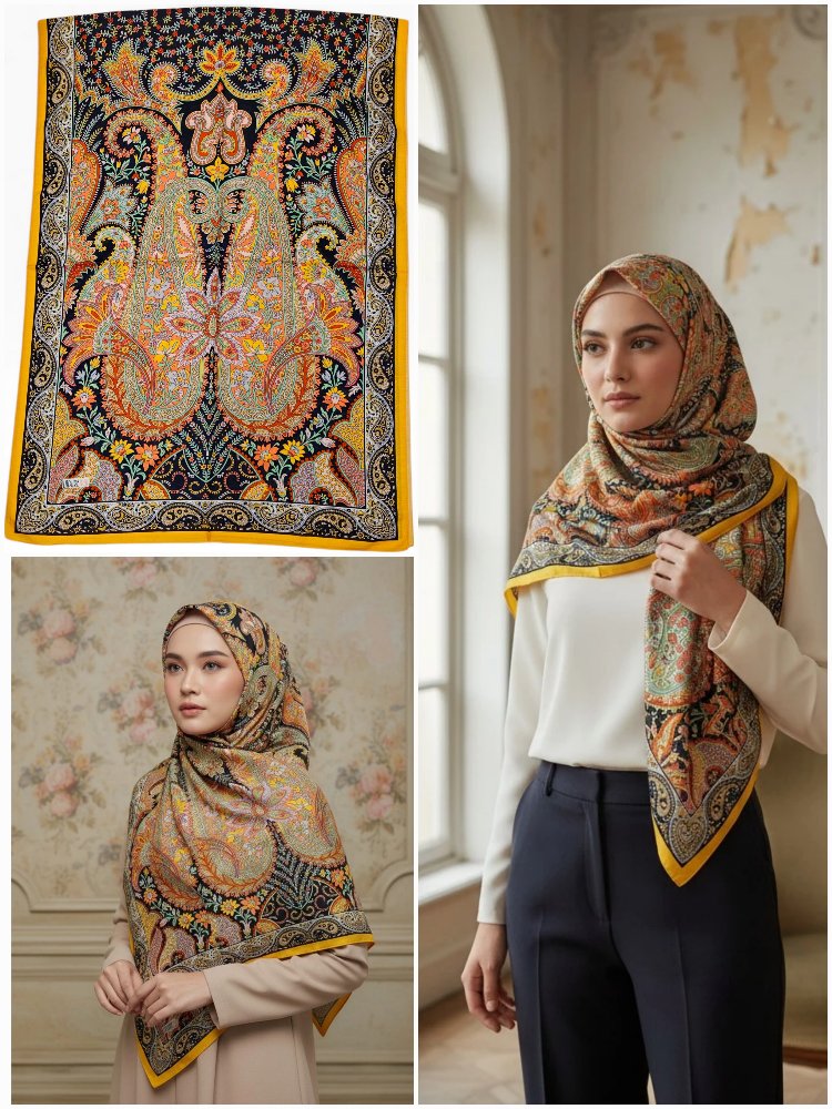 Ladure İpek Butik Şal 