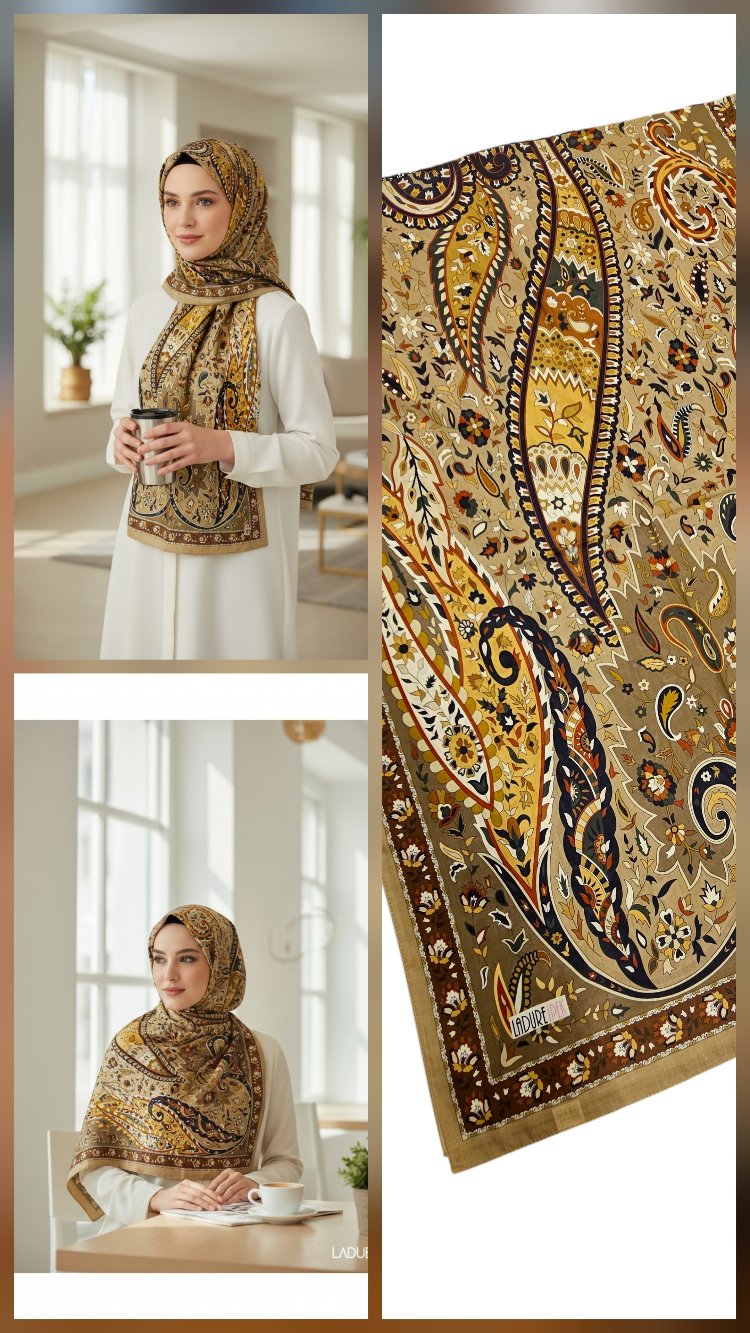 Ladure İpek Butik Şal 