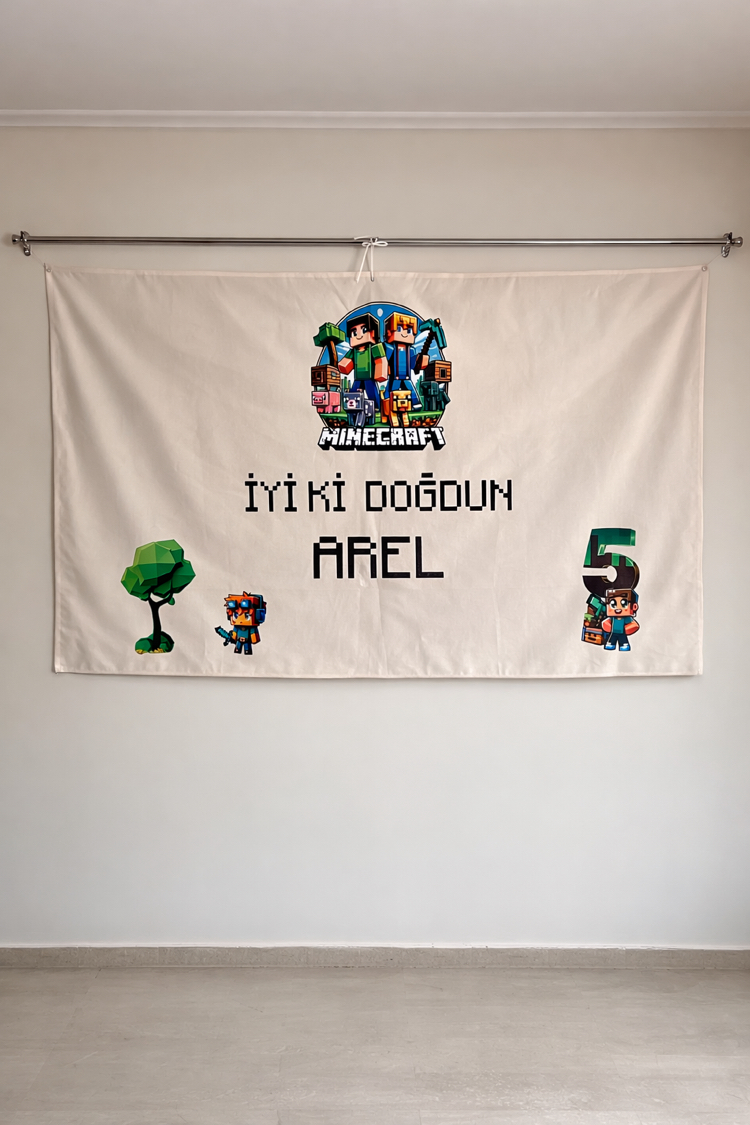 Minecraft Baskılı Pano