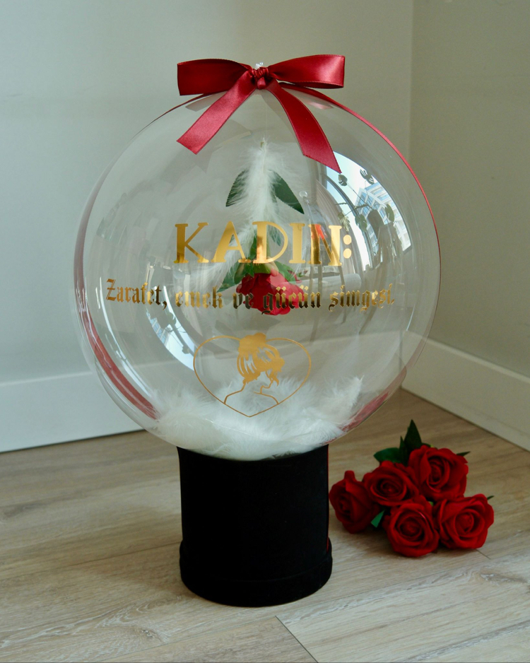 Kadınlar Günü Özel Tasarım Balon