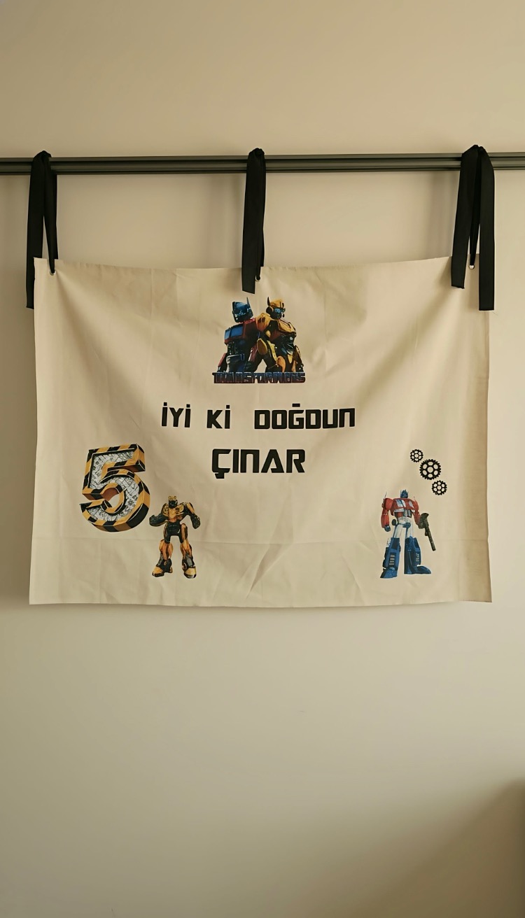 Transformers Baskılı Özel Tasarım Pano