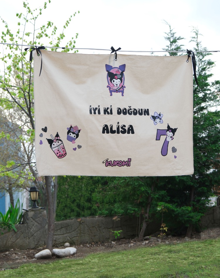 Kuromi Baskılı Özel Tasarım Pano