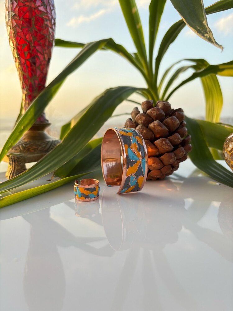 LAJA-3017 | 2’li – Bebe Mavisi, Koyu Sarı, Antresit Gri ile Göz Alıcı Şıklık
