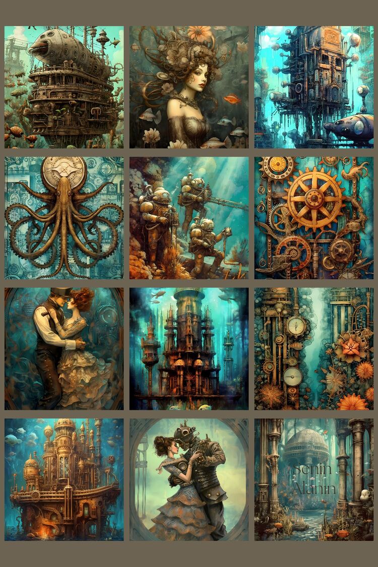 steampunk underwater 