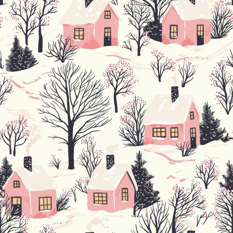 winter city background