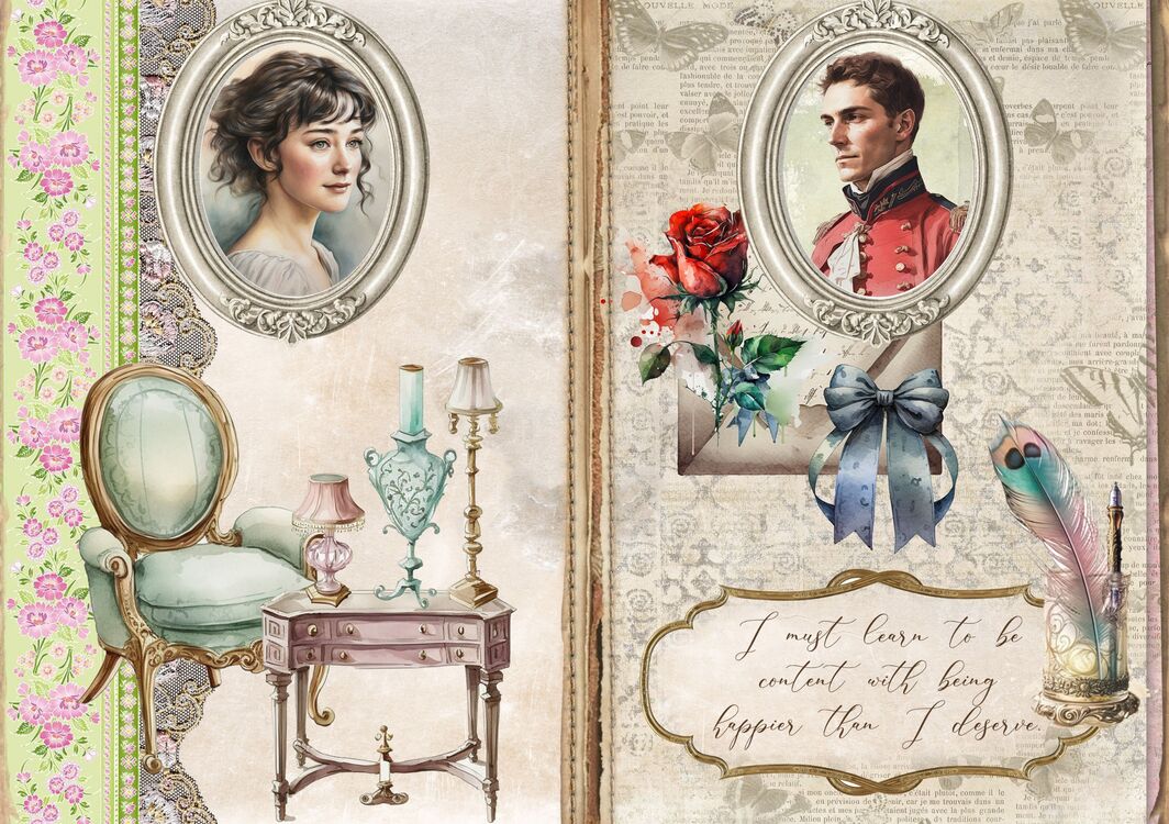Pride and Prejudice scrapbook set