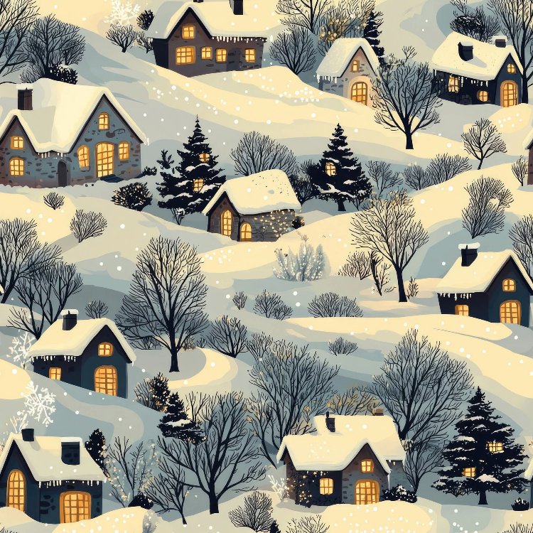 winter city background