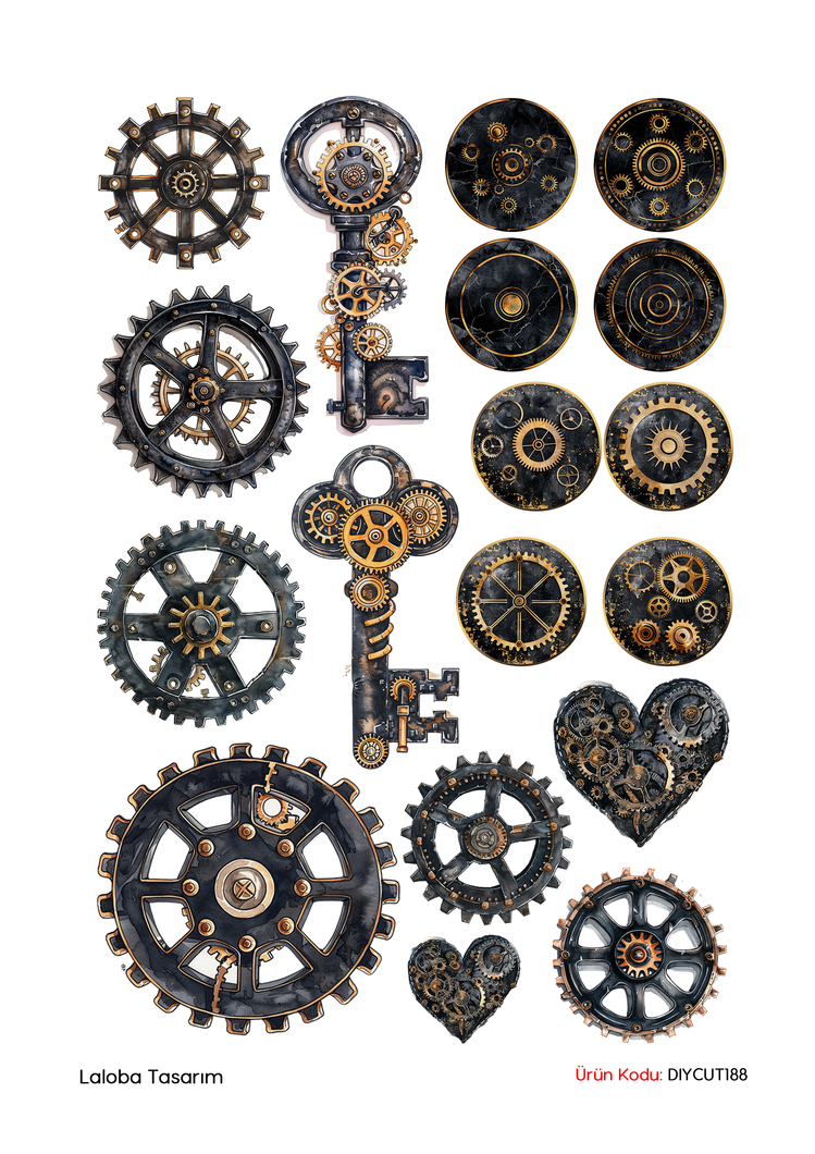 Steampunk (6) (DIY CUT)