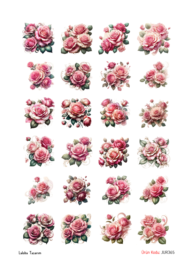 Pembe Tonda Çiçekler