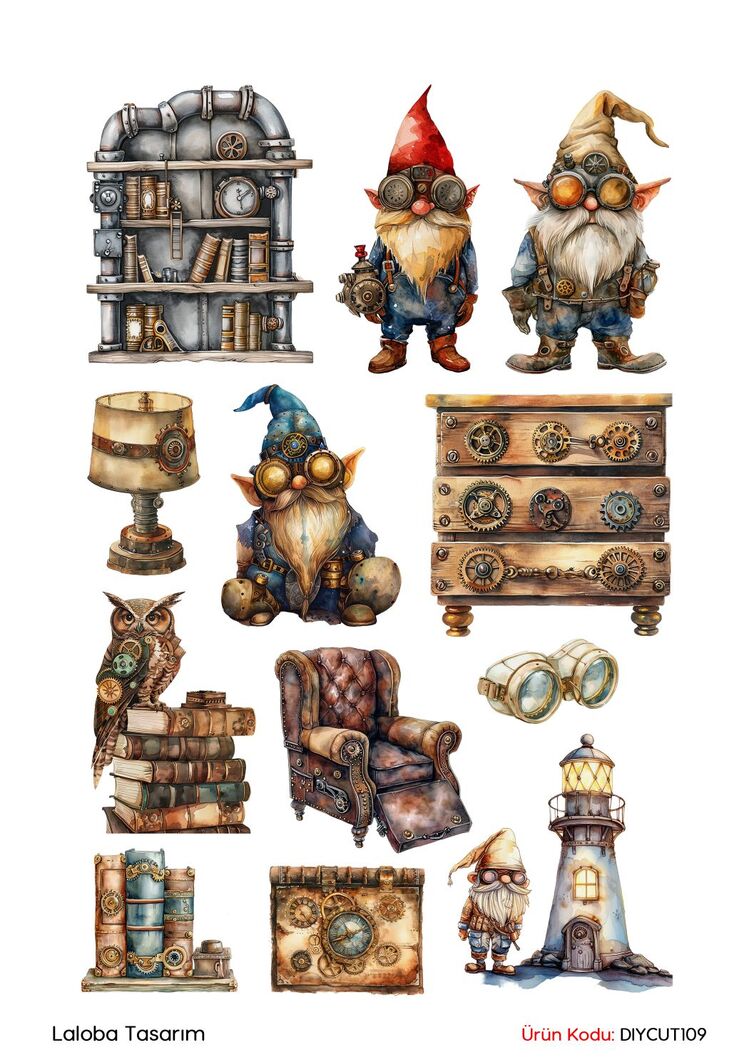 Steampunk (3) (DIY CUT)