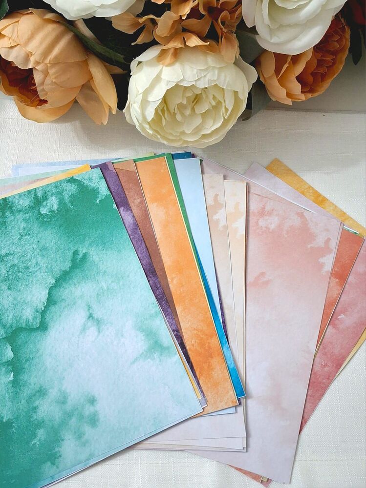 Watercolor Paper (Background) (16 Sayfa)