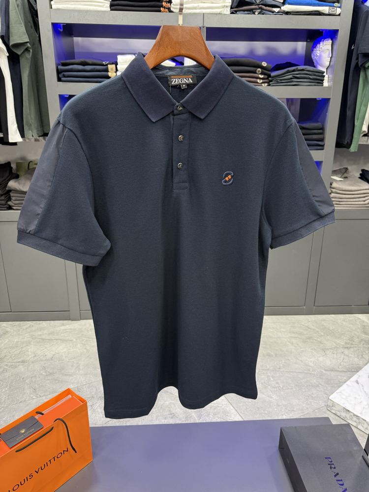 Zegna İthal Polo Yaka -Lacivert