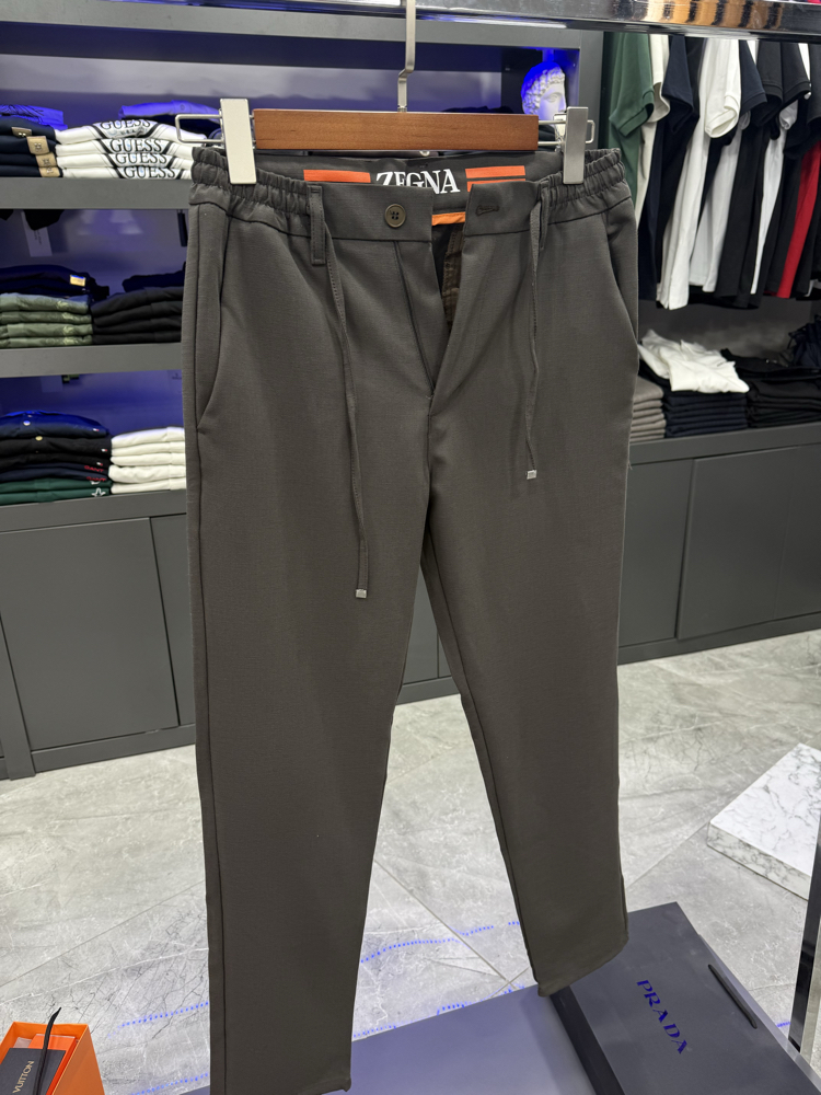 Zegna Premium Gabardin Jogger -Hâki