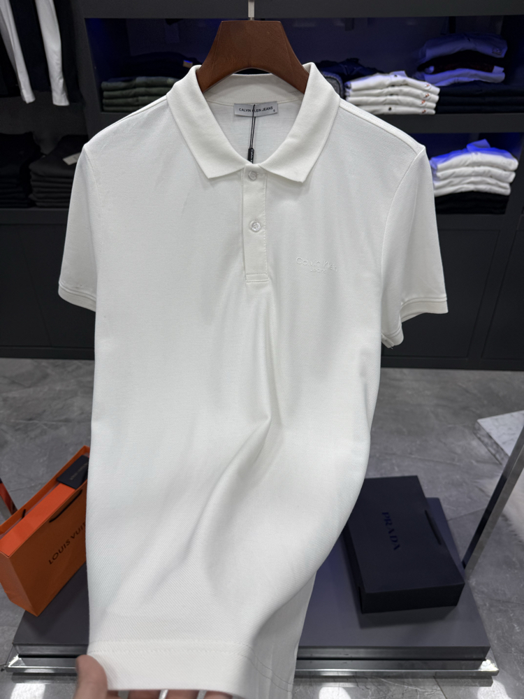 Calvin Klein Premium Beyaz Polo Yaka