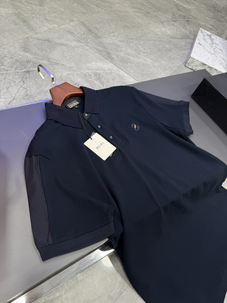 Zegna İthal Polo Yaka -Lacivert