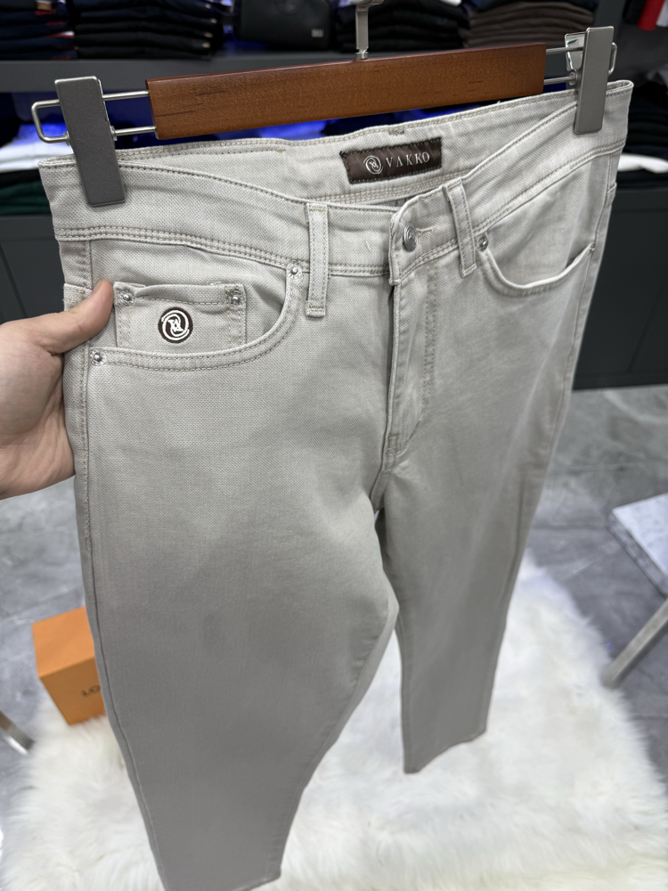 Vakko Jeans Örme Materyal Gri