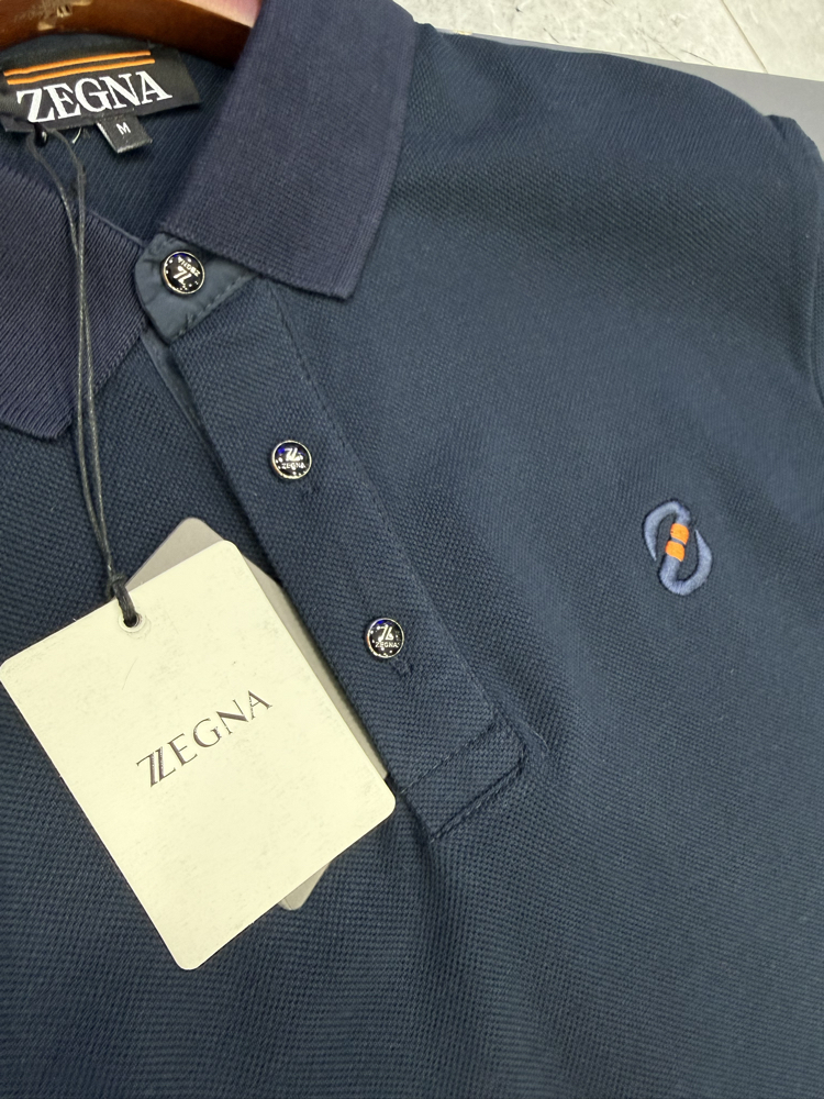 Zegna İthal Polo Yaka -Lacivert