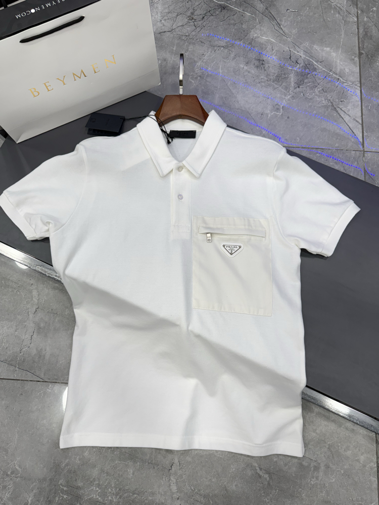 Prada Cep Detaylı Premium Polo Yaka
