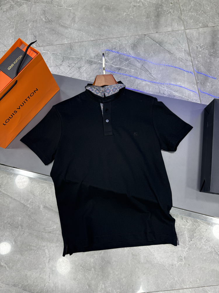 Etro Premium Series Siyah Polo Yaka