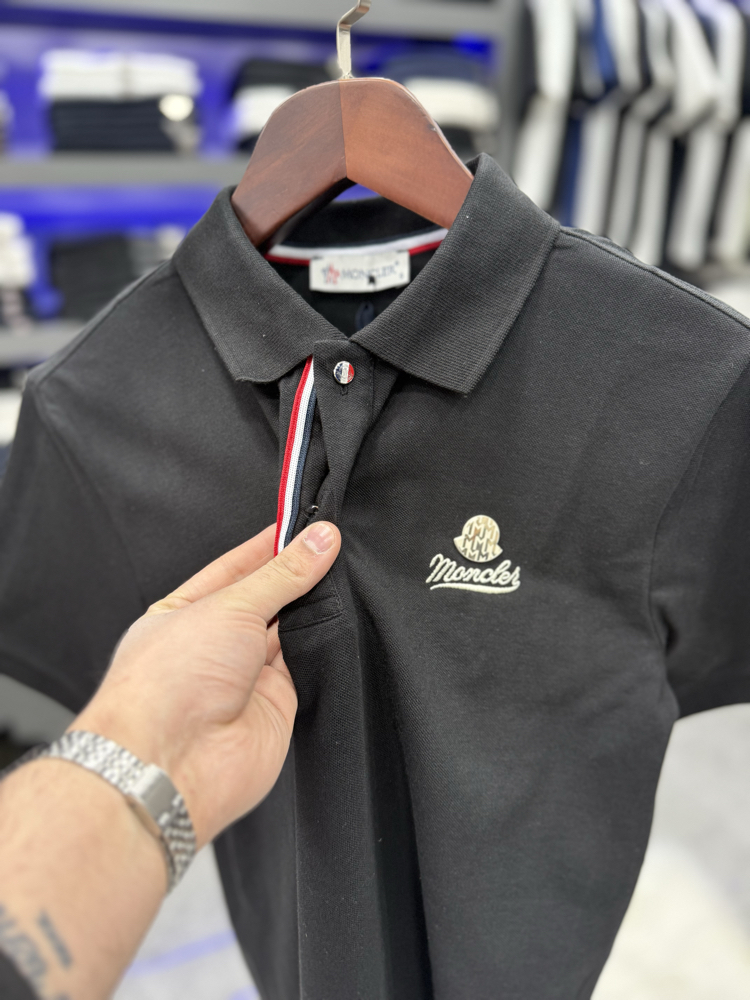 Moncler Polo Yaka-Siyah