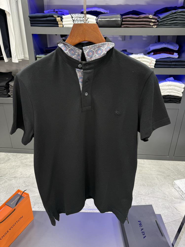 Etro Premium Series Siyah Polo Yaka