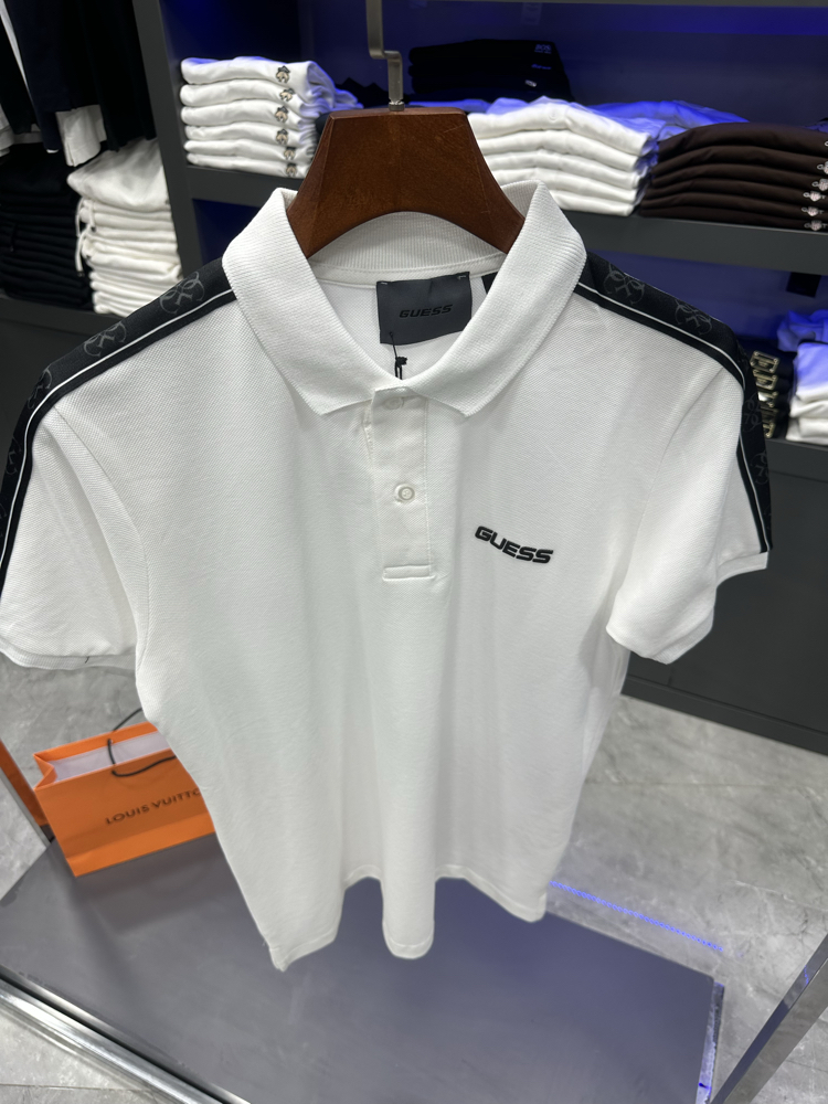 Guess Omuz Baskılı Premium Polo Yaka 