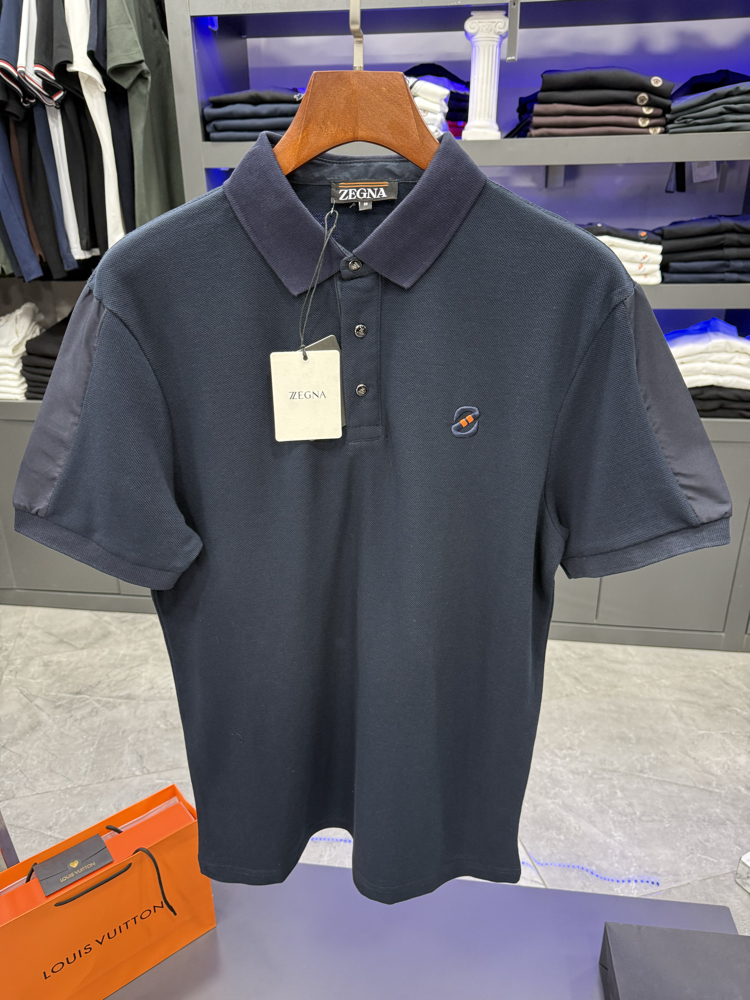 Zegna İthal Polo Yaka -Lacivert