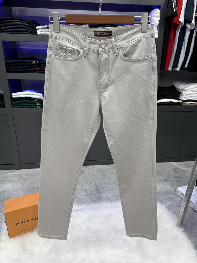 Vakko Jeans Örme Materyal Gri