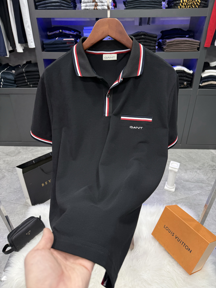 Gant Premium Polo Yaka Siyah